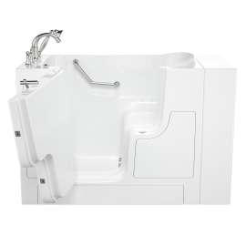 SS9OD5230LA-WH-PC 30-in. x 52-in. Outward Opening Door Walk-In Air Massage Bathtub with Tub Faucet in White