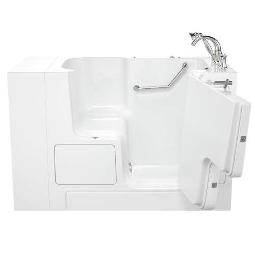 32-in. x 52-in. Outward Opening Door Walk-In Soaking Bathtub with Tub Faucet in White