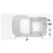 32-in. x 52-in. Outward Opening Door Walk-In Soaking Bathtub with Tub Faucet in White