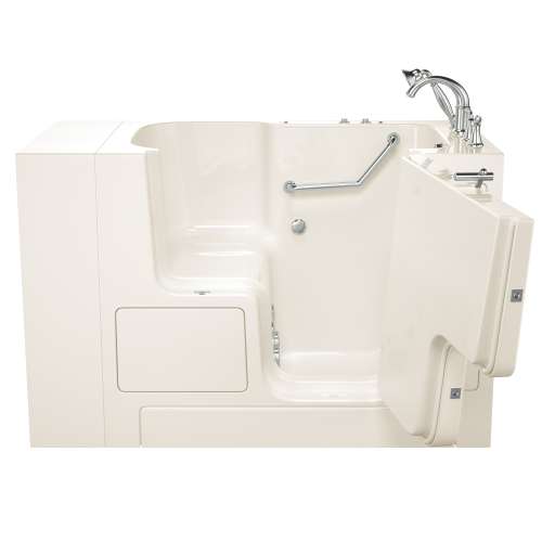 SS9OD5232RJ-PC-M Gelcoat Wit 32-in. x 52-in. Outward Opening Door Walk-In Jet Massage Bathtub with Tub Faucet