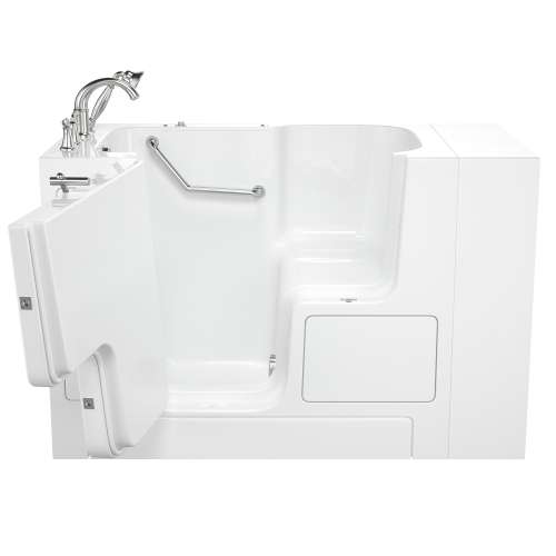 SS9OD5232LS-WH-PC 32-in. x 52-in. Outward Opening Door Walk-In Soaking Bathtub with Tub Faucet in White