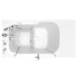 SS9OD5232LS-WH-PC 32-in. x 52-in. Outward Opening Door Walk-In Soaking Bathtub with Tub Faucet in White