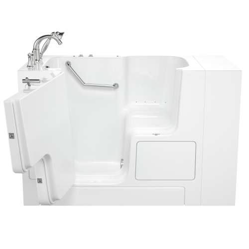SS9OD5232LA-WH-PC 32-in. x 52-in. Outward Opening Door Walk-In Air Massage Bathtub with Tub Faucet in White