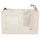 30-in. x 60-in. Walk-In Air Spa Bathtub with Right-Hand Drain and Tub Faucet in Linen