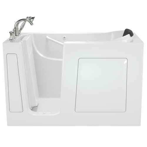 30-in. x 60-in. Walk-In Air Spa Bathtub with Left-Hand Drain and Tub Faucet in White