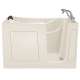 30-in. x 60-in. Walk-In Whirlpool Massage Bathtub with Right-Hand Drain and Tub Faucet in Linen
