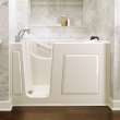 3060.609.WL-M Gelcoat Wit 30-in. x 60-in. Walk-In Whirlpool Massage Bathtub with Left-Hand Drain and Tub Faucet