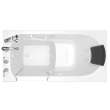 30-in. x 60-in. Walk-In Whirlpool Massage Bathtub with Left-Hand Drain and Tub Faucet in White