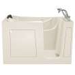 30-in. x 60-in. Walk-In Soaking Bathtub with Right-Hand Drain and Tub Faucet in Linen