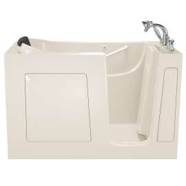 3060.609.SR-M Gelcoat Wit 30-in. x 60-in. Walk-In Soaking Bathtub with Right-Hand Drain and Tub Faucet