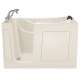 30-in. x 60-in. Walk-In Soaking Bathtub with Left-Hand Drain and Tub Faucet in Linen