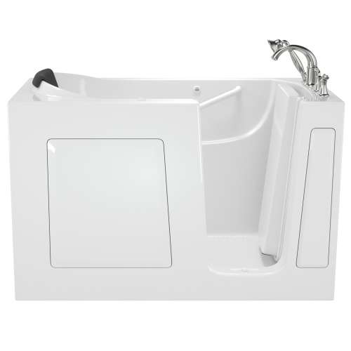30-in. x 60-in. Walk-In Soaking Bathtub with Right-Hand Drain and Tub Faucet in White