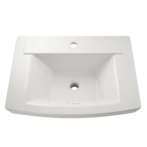 Townsend Single Bowl Vanity Top Lavatory Sink in White