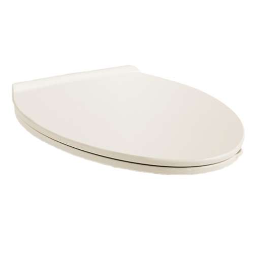 Elongated Toilet Seat with Trivantage in Linen