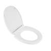 Round Luxury Toilet Seat in White