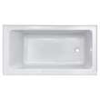 Studio Acrylic 60-In X 30-In Alcove Bathtub With Left Hand Drain