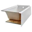 Studio Acrylic 60-In X 30-In Alcove Bathtub With Left Hand Drain