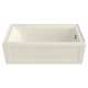 Town Square S 60-in Rectangular Alcove Bathtub with Left Side Drain