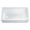 Town Square S 60-in Rectangular Alcove Bathtub with Left Side Drain