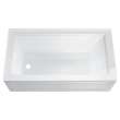 Town Square S 60-in Rectangular Alcove Bathtub with Left Side Drain - In Multiple Colors