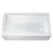 Town Square S 60-in Rectangular Alcove Bathtub with Right Side Drain