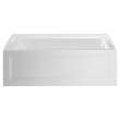 Town Square S 60-in Rectangular Alcove Bathtub with Right Side Drain