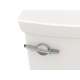H2Option Right Hand Trip Lever Dual Flush Toilet Tank in White