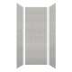 SMMWK363696-27 Monterey 36-in x 36-in x 96-in Glue to Wall 3-Piece Shower Wall Kit, Grey Stone (4-in x 8-in Subway Tile Pattern)