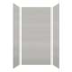 American Standard Legacy 48-in x 36-in x 96-in Glue to Wall 3-Piece Shower Wall Kit, Grey Garden/Velvet