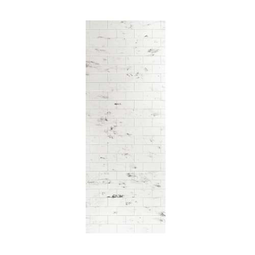 American Standard Legacy 36-in x 96-in Transition Wall Panel, White Reef/Tile