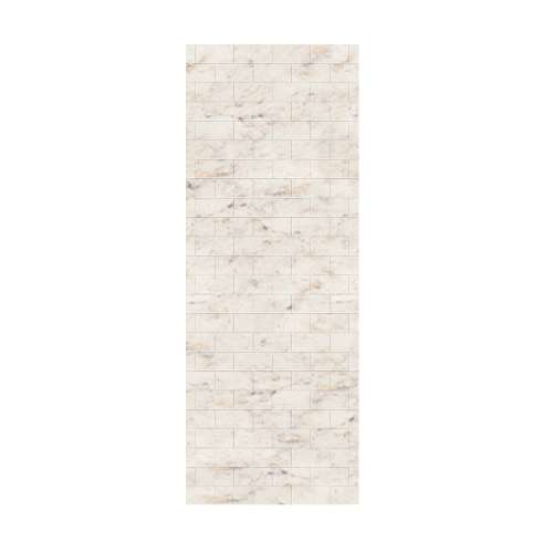 American Standard Legacy 36-in x 96-in Transition Wall Panel, Bitusa Marble/Tile