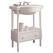 0282008.020 Retrospect 8-in Widespread Pedestal Sink Top, White