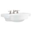 0282008.020 Retrospect 8-in Widespread Pedestal Sink Top, White