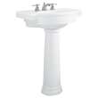 0282800.020 Retrospect 8-in Widespread Pedestal Sink Top and Leg Combination, White