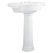 0282800.020 Retrospect 8-in Widespread Pedestal Sink Top and Leg Combination, White