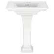 0297400.020 Town Square S 4-in Centerset Pedestal Sink Top and Leg Combination, White