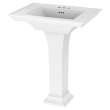 0297400.020 Town Square S 4-in Centerset Pedestal Sink Top and Leg Combination, White