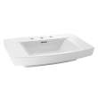 0328008.020 Townsend 8-in Widespread Pedestal Sink Top, White