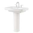0328800.020 Townsend 8-in Widespread Pedestal Sink Top and Leg Combination, White