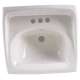 0355012M055.020 Lucerne Wall Hung Sink with 4-inch Centerset, White 