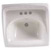 0355012USMCA.020 Lucerne Wall Hung Sink with 4-in Centerset, White 