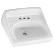 0356015USMCA.020 Lucerne Wall Hung Sink with 8-in Widespread, White 