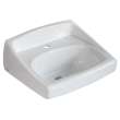 0356421USMCA.020 Lucerne Wall Hung Sink with Center Hole Only, White 
