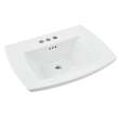 0445004.020 Edgemere 4-in Centerset Pedestal Sink Top, White