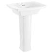 0445800.020 Edgemere 8-in Widespread Pedestal Sink Top and Leg Combination, White