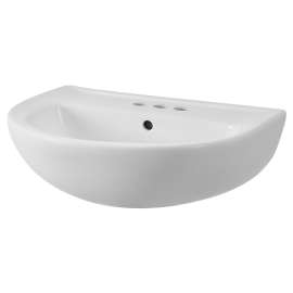 0467204.020 Reliant 22-in Pedestal Sink Top Only, 4-in Centerset Holes, White 