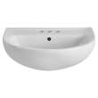 0467204.020 Reliant 22-in Pedestal Sink Top Only, 4-in Centerset Holes, White 