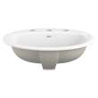 0475220.020 Reliant Oval Drop In Bathroom Sink, 8-in Widespread Holes, White 