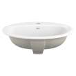 0475247.020 Reliant Oval Drop In Sink, Single Hole, White 