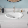 0475247.020 Reliant Oval Drop In Sink, Single Hole, White 